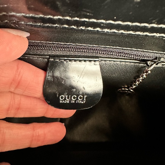 GUCCI SoHo Large GG Black Patent Two-Way Tote /Shoulder Bag 🖤(optional wallet) - Picture 14 of 17